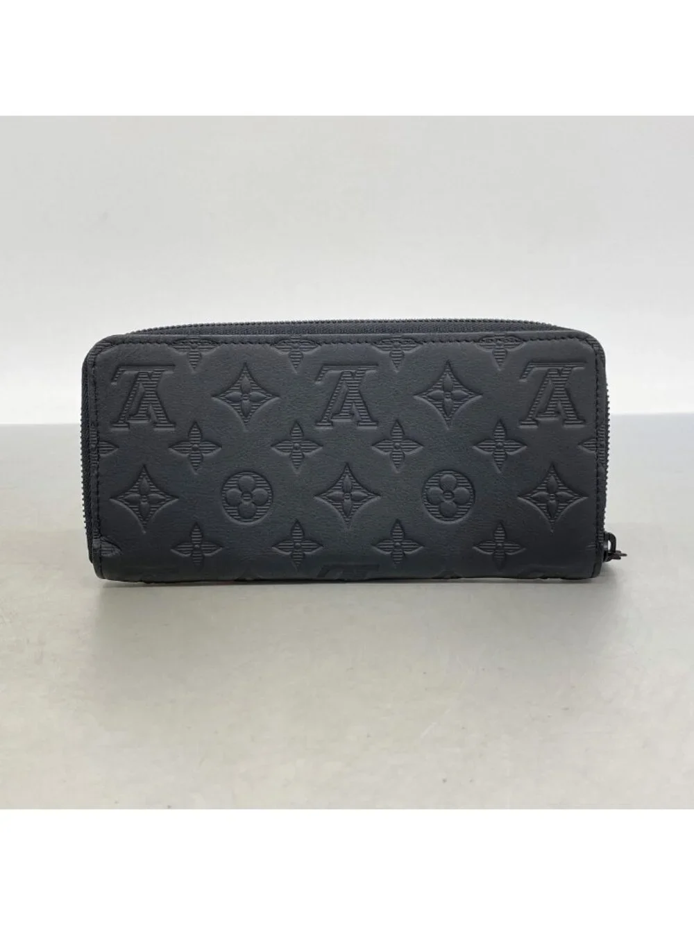 Louis Vuitton Wallet Monogram Shadow Zippy Horizontal Black